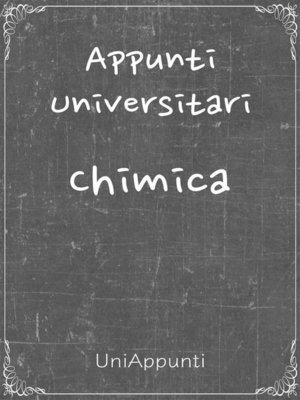 cover image of Appunti universitari--Chimica
